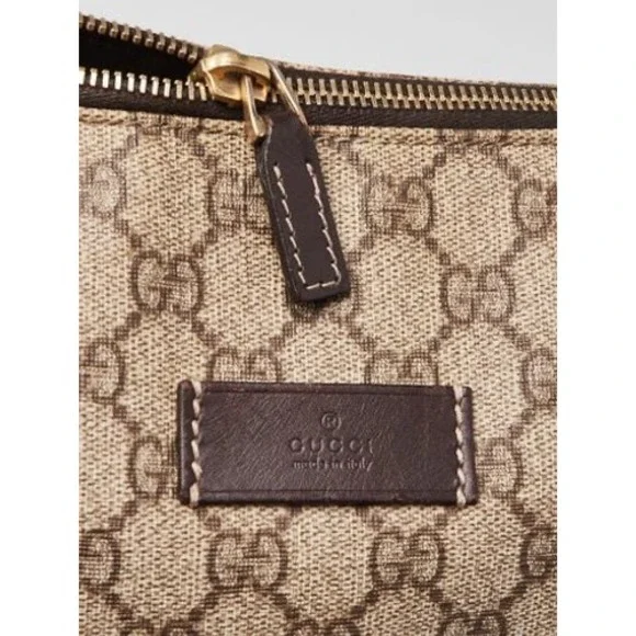 Gucci GG Supreme Canvas Messenger/Diaper Bag Brown Monogram Crossbody - Picture 11 of 13